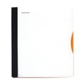 thumbnail image 1 of Mintra Office Durable PREMIUM Spiral Notebook, ((White, 1 Subject, 8.5in x 11in)), Fabric Covered Coils, No Snags, Removable Adjustable Pocket Dividers, Ruler, Organization, Customizable, 1 of 4