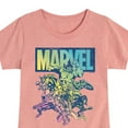 thumbnail image 3 of Marvel The Avengers - Group Rainbow - Toddler And Youth Girls Fitted Short Sleeve Graphic T-Shirt, 3 of 5