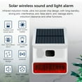 thumbnail image 2 of Solar Sound Strobe Light Alarm with 5 Remote Controller Infrared Induction Anti-interference IP65 Waterproof Solar Sound-light Alarm Signal with Motion Detector for Home Farm Barn Villa Yard Security, 2 of 9