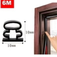thumbnail image 1 of Sealing Strip Door Seal Strip Thermal Insulation Various Surfaces Easy To Install Fit For Various Doors Black, 1 of 10