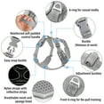 thumbnail image 2 of Plutus Pet No Pull Dog Harness, Release At Neck, Reflective Adjustable Dog Vest Harness, Easy Control Handle for Walking, for Small Medium Large Dogs, Gray, XL, 2 of 8