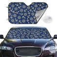 thumbnail image 2 of Kdxio Anchors and Nautical Print Windshield Sun Shade,UV Rays and Sun Heat Protection,Sunshade for Car Windshield,Car Shade Front Windshield - Medium, 2 of 6