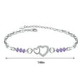 thumbnail image 3 of Chmadoxn Toddler Toys, Baby Toys Amethyst Plated 925 Bracelet Love Heart-shaped Hand Jewelry Female Zircon Heart To Heart Jewelry Toys for Kids, Birthday Gifts, First Birthday Gifts, 3 of 8
