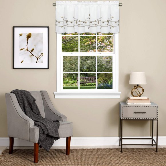 Sweet Home Collection Kitchen Window Curtain Tier, Swag, Or Valance Treatment In Stylish And Unique Patterns And Designs For All Home D Cor Trellis Toast