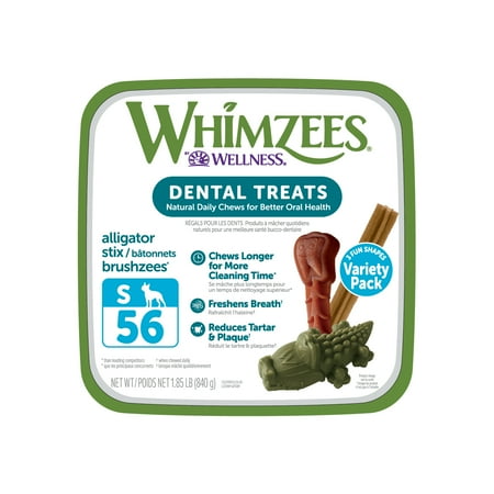 UPC: 0815436016279 | WHIMZEES by Wellness Variety Box Natural Grain Free Dental Chews for Dogs  Small Breed  56 count