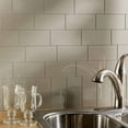thumbnail image 5 of Aspect Peel and Stick Backsplash 3in x 6in Leather Glass Backsplash Tile for Kitchen and Bathrooms (8-Pack), 5 of 7