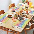thumbnail image 2 of Pioneer Flower Floral Print Pattern Summer Placemats Table Placemats Set Of 4-Linen Kitchen Washable Placemats Table Mats 12x18 Inch Non-Slip Heat Resistant, 2 of 5