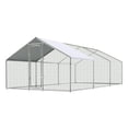 thumbnail image 1 of Gallinero Grande – Acero Galvanizado – Techo en Punta – Pollos, Patos y Conejos – Resistente a la Intemperie – Jardín o Granja, 1 of 9