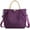 Purple, variant on CoCopeaunts Nylon Shoulder Bag for Women Top Handle Handbag Large Capacity Crossbody Bag Casual Tote Bag Travel Satchel Purse