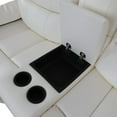 thumbnail image 3 of Manual Rivet Decorate Reclining Living Room Furniture Breathable Leather 2 seats Loveseat, 3 of 4