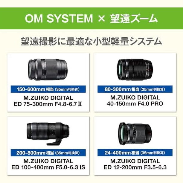 Olympus OM System M.ZUIKO DIGITAL ED 75-300mm F4.8-6.7 II 