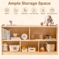 thumbnail image 5 of Robud Wooden Toy Storage Organizer, 5-Compartment Montessori Shelf with Anti-tip Kit, Wooden Storage Cabinet for Kids Room, Bedroom, Playroom, Nursery, Preschool, 44.9" x 23.6" x 11.8", 5 of 8