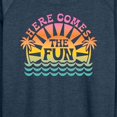 thumbnail image 3 of Instant Message - Here Comes The Fun  - Women's Lightweight French Terry Long Sleeve Shirt, 3 of 6