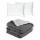 thumbnail image 1 of Edredón Dos vistas Matrimonial Rogga Gris Oxford - Gris Perla + Almohada Osos 2, 1 of 8