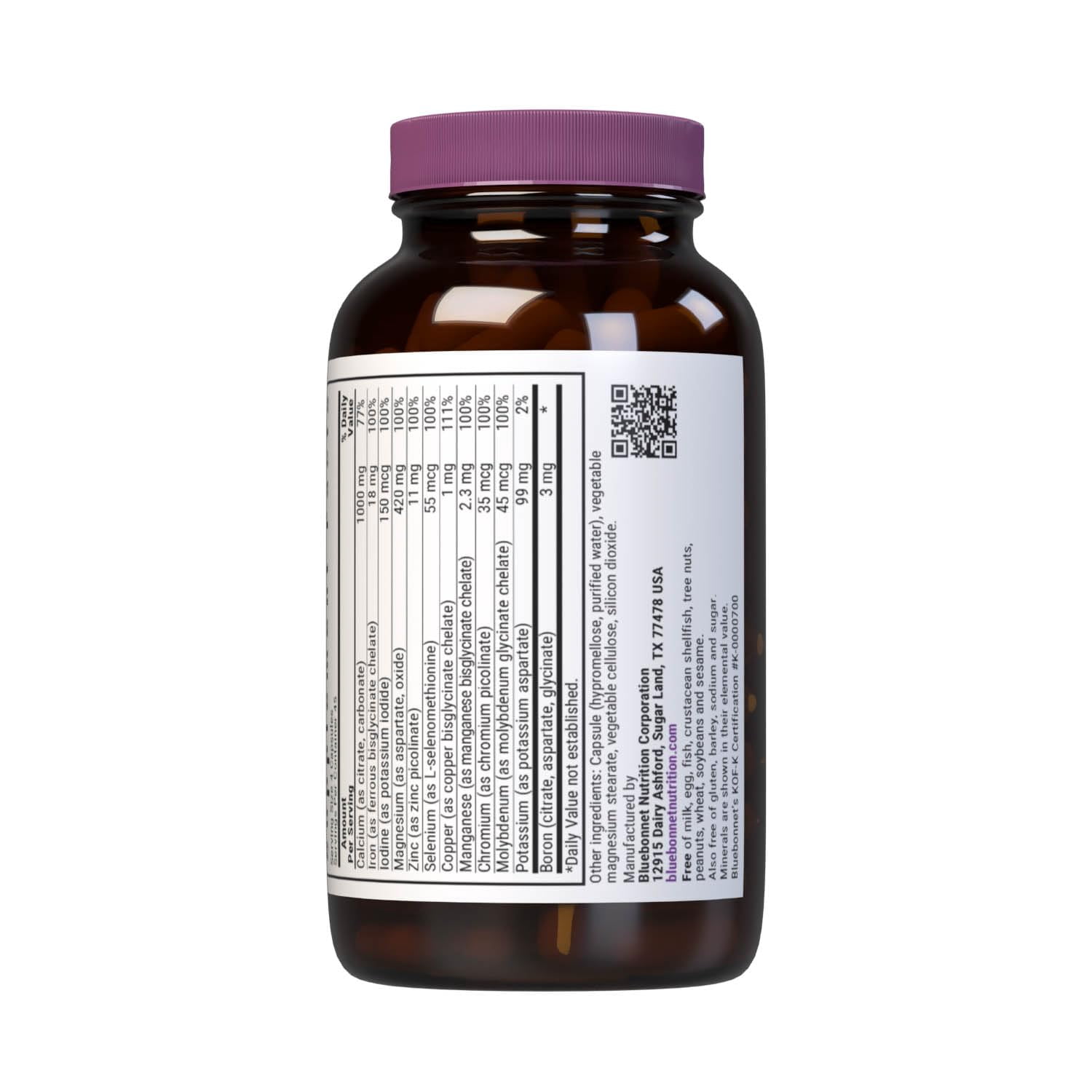 Bluebonnet Multiminerals & Boron with Iron, Full Spectrum, Bone Health*, 45 Days