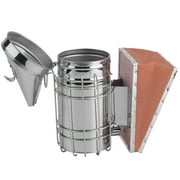 Stainless Steel Bee Hive Smoker Practical New Heat Shield Beekeeping Equipment Tools Calming Beekeeping