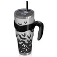 thumbnail image 2 of 40oz Tumbler,Halloween Bat Swarm Pattern Insulated Tumblers with Removable Handle,Stainless Steel Double Vacuum Coffee Tumbler Cup with Straw for Home,Office,Travel,Party, 2 of 5