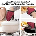 thumbnail image 7 of Vsdgher African Women Bearing Clay Pots Non-Slip Mini Oven Mitt Set, Short Oven Mitts for Baking Grilling Barbecue Microwave, 5.9"x5.9"in, 7 of 7