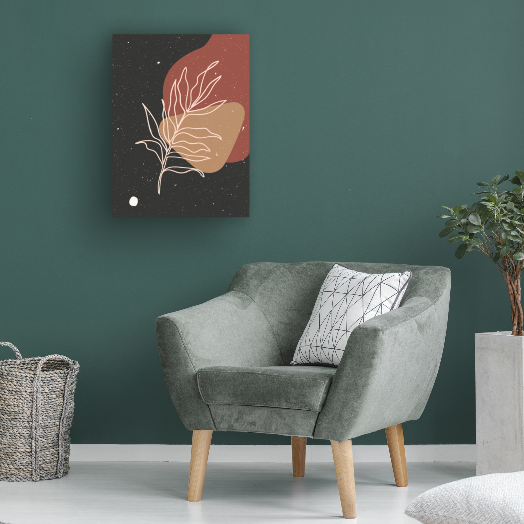 Trademark Fine Art NKTN   Abstract composition 18 Canvas Wall Art