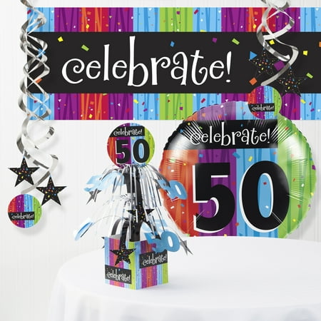 Milestone Celebrations 50th  Birthday  Decorations  Kit 