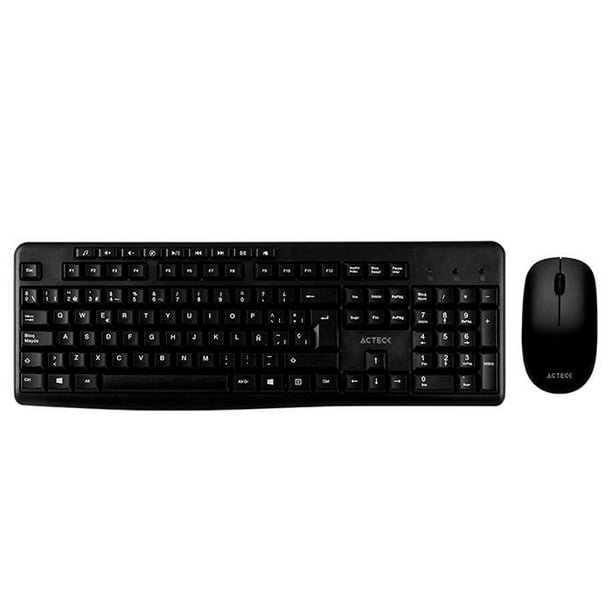 Kit 2 en 1 Teclado y Mouse ACTECK KT28 Inalambrico USB AC 931748 Acteck KT28