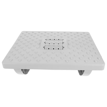 EXHUMKY Office Footrest Under Desk with Non- Bottom, Ergonomic Grey Plastic Design for Comfortable Leg Support