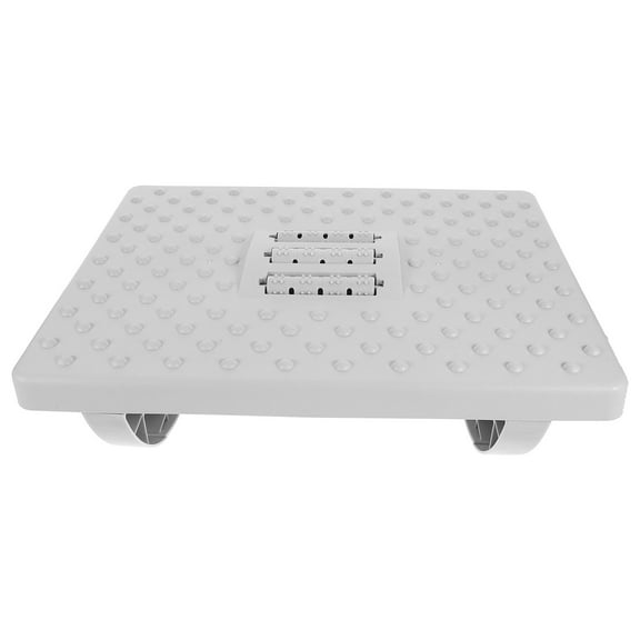 EXHUMKY Office Footrest Under Desk with Non- Bottom, Ergonomic Grey Plastic Design for Comfortable Leg Support