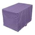 thumbnail image 1 of Eggplant Dog Crate Cover, Appetizing Eggplants in Order Symmetrical Vegan Foods Healthy Fresh Ingredients, Easy to Use Pet Kennel Cover for Dogs, 35" x 23" x 27", Purple Violet, by Ambesonne, 1 of 6