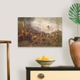 thumbnail image 4 of Great Big Canvas "The Shooting of General Braddock at Fort Duquesne, Pittsburgh, 1755"  by Edwin (1860-1942) Deming Dark Forest Green Black   Wrapped Canvas Print Wall Artwork, 4 of 7