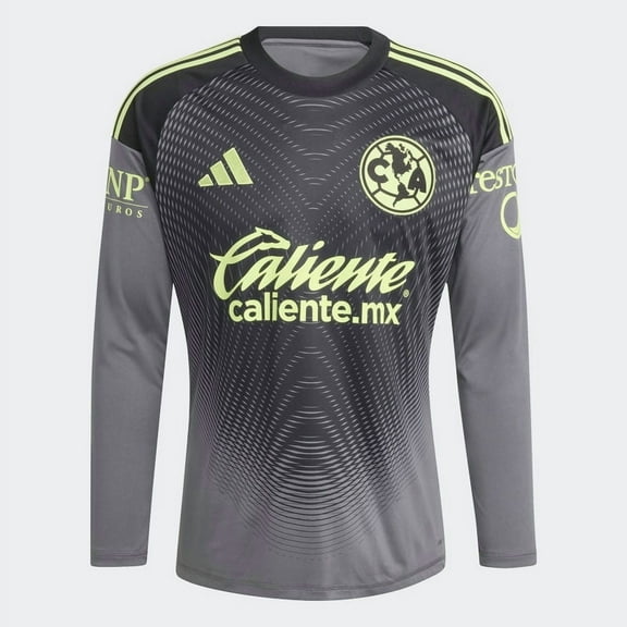 adidas Club America Men's L/S Goalkeeper Jersey 25/26 (US, Alpha, XX-Large, Regular, Regular, Gray)