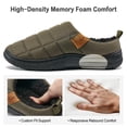 thumbnail image 4 of Ecetana Mens House Slippers Faux Fur Warm Home Shoes Non-Slip Indoor Outdoor, 4 of 6