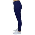thumbnail image 4 of 3-Pack Womens Loose Fit French Terry Fashion Jogger Lounge Pants (S-2XL), 4 of 9