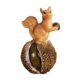 thumbnail image 2 of Estatua de ardilla de escultura de jardín Modelo animal de resina decorativa de resina Ornamento de ardilla para regalos de jardinería patio trasero con castaño, 2 of 8