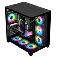thumbnail image 1 of Economy-style black computer case, 1 of 6