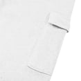 thumbnail image 7 of Zimjoy Baggy Sweatpants for Men Stretch Open Bottom Sweatpants Gym Wide Leg Loose Fit Joggers, White 2XL, 7 of 7