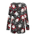thumbnail image 5 of Pntutb Mujeres Casual Manga Larga Cuello Redondo tops Blusa Suelta Navidad Impreso Camisas Pntutb Pntutb-3759, 5 of 5