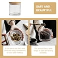thumbnail image 2 of HLONK Cookie Jar Mini Mason Jar Glass Jars with Bamboo Lids Glass Storage Jar Japanese-style Coffee Beans Rubber Bamboo, 2 of 6