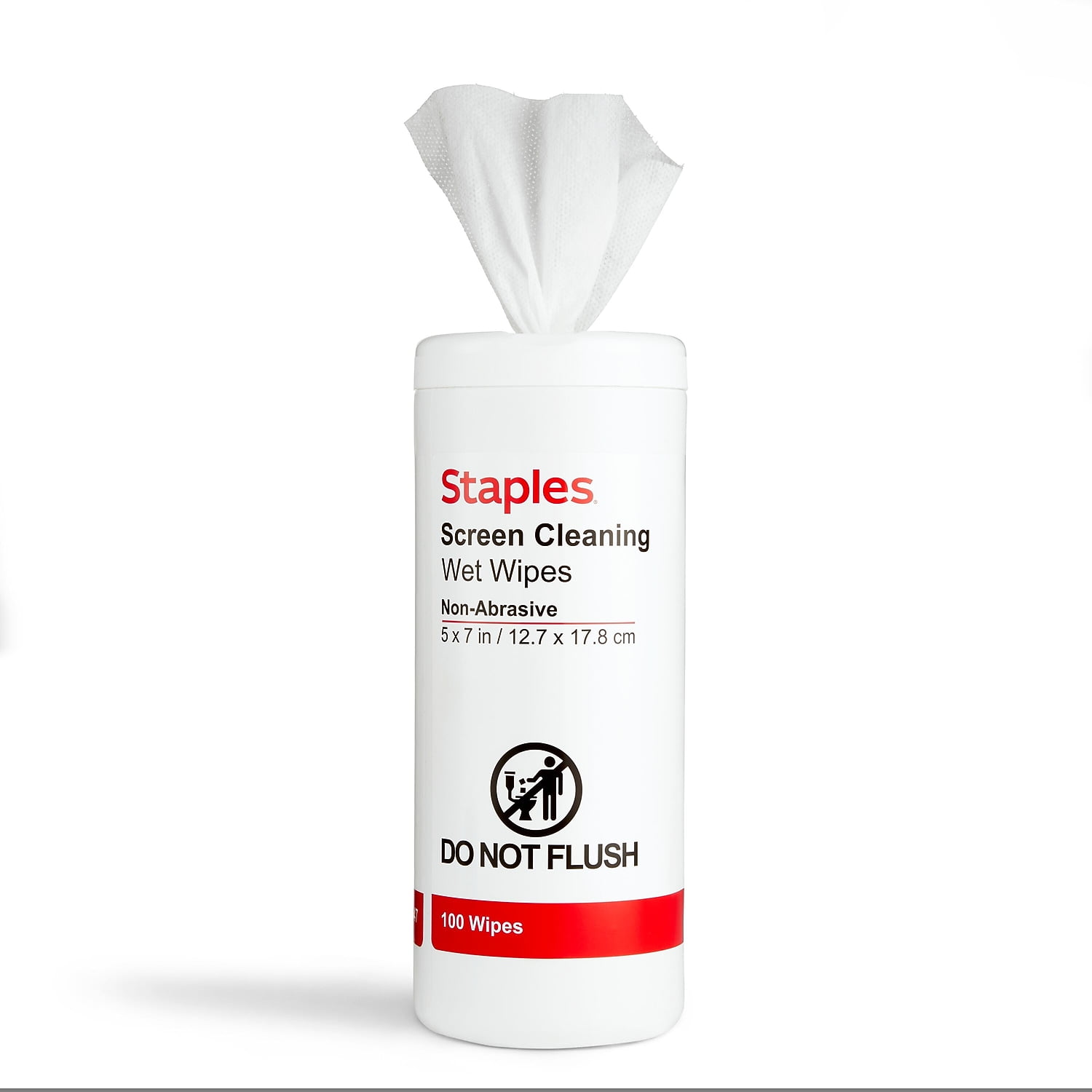 Staples Screen Cleaning Wipes 100/Tub (ST61847)