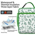 thumbnail image 2 of Flower Insulated Lunch Box Student Reusable Lunch Bag with Water Bottle Holder Portable Lunch Bag Picnic Beach, 2 of 6