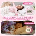 thumbnail image 3 of Cute Alarm Clock OK to Wake Clock, Toddler Sleep Training Clock with Night Light,5 Alarms,Snooze,Date and Temperature Cute Clock for Girls and Boys, 3 of 7