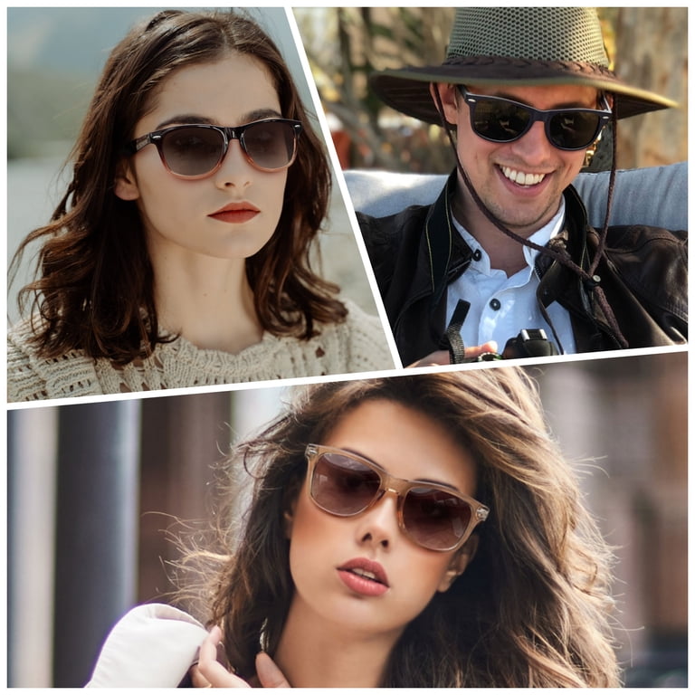 Polarized Square Sunglasses Matte Finish UV Protection Classic Style 4 Pack 4 Pack Polarized Sunglasses Womens Men Fashion UV Blocking  main image 4