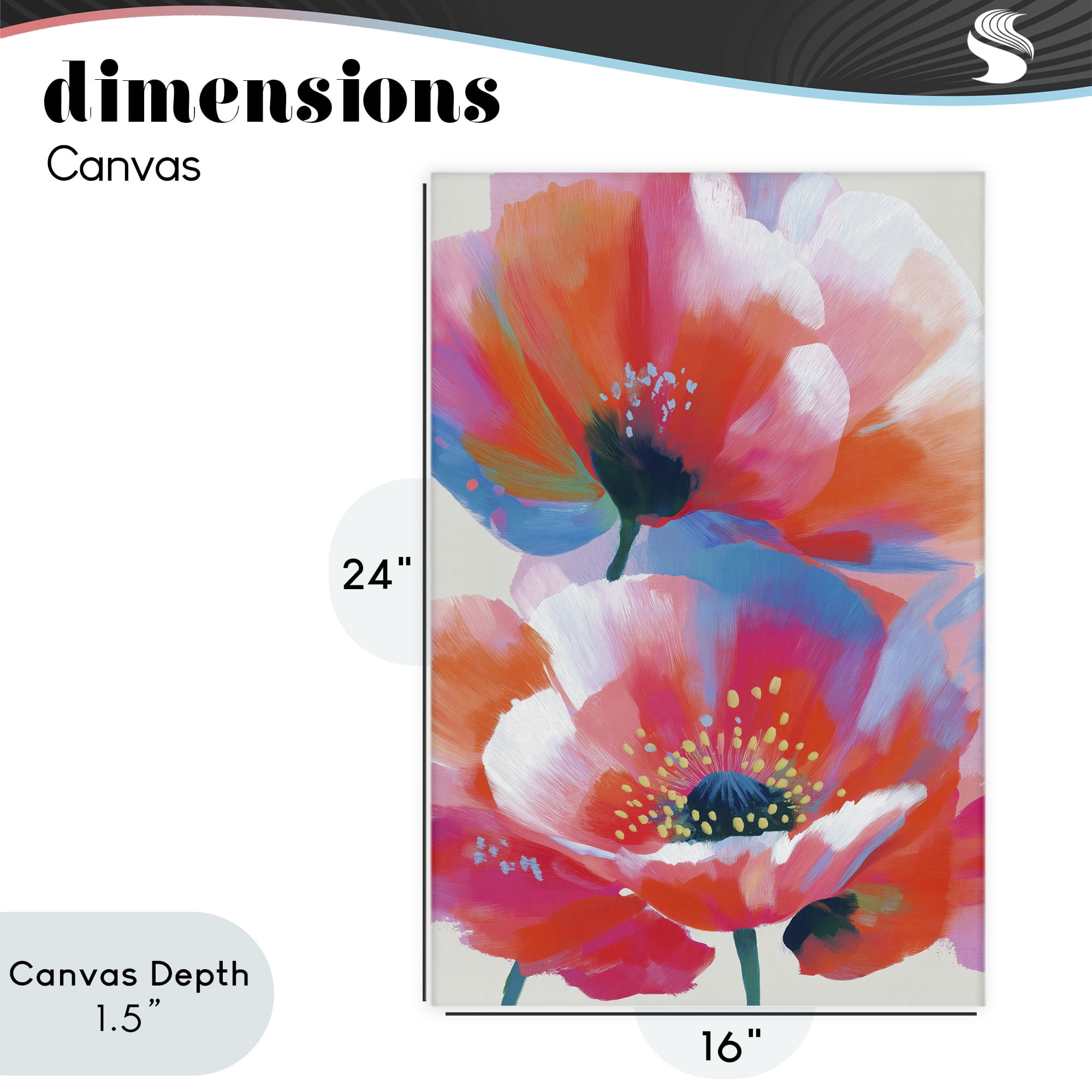 Stupell Industries Poppies in Soft Light Canvas Wall Art, design by Chromatic Storm Studio