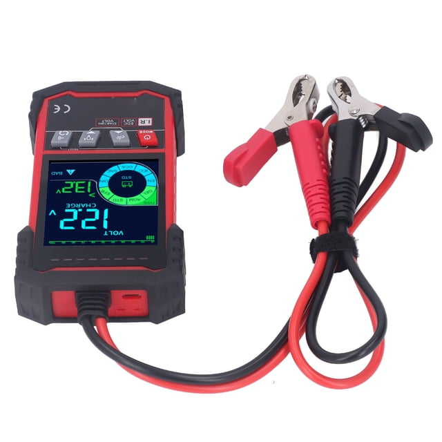 100-1999 CCA Tester de carga, Alta Precisión Potente PRUEBA DE BATERÍA DE AUTOMÓVIL Tester Digital Con Luz de Fondo para Cargar El de Arranque