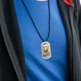 thumbnail image 3 of The Reliable Retriever Certified Sidekick Pure Gold Military Dog Tag Pendant Necklace with Cord, 3 of 5