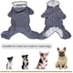 thumbnail image 4 of Abrigo impermeable para perros con capucha, chaqueta impermeable para la lluvia para mascotas, poncho impermeable ligero para exteriores con orificio para arnés (L, azul), 4 of 5