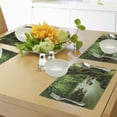 thumbnail image 4 of Ambesonne East Place Mats Set of 4, Selangor State Malaysia, Standard Size, Green Brown, 4 of 6