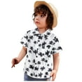 thumbnail image 3 of Akiihool Boys Shirts Hawaiian Shirts for Boys,Boys Hawaiian Shirt Button Down,Boys Summer Beach Shirts for Kids(White,2-3 Years), 3 of 7