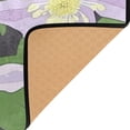 thumbnail image 4 of Purple Flowers Pattern Soft Polyester Area Rug 72''x48'', Non Slip, Memory Foam, Water Absorbent, 4 of 7
