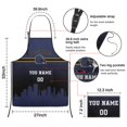 thumbnail image 5 of BALTIMORE Custom Aprons for Men Women, Personalized Football Style Apron with Name and Number, Customized Apron with Pockets Gift, 5 of 5