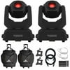 Chauvet DJ Intimidator Free Spot 60 ILS Moving Heads Pair with Carrying Cases Duo Package